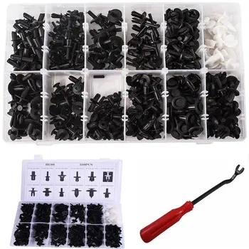 

350Pcs Plastic Auto Body Push Pin Rivet Fastener Trim Moulding Clips Screwdriver for BMW High Performance Perfect Replacement