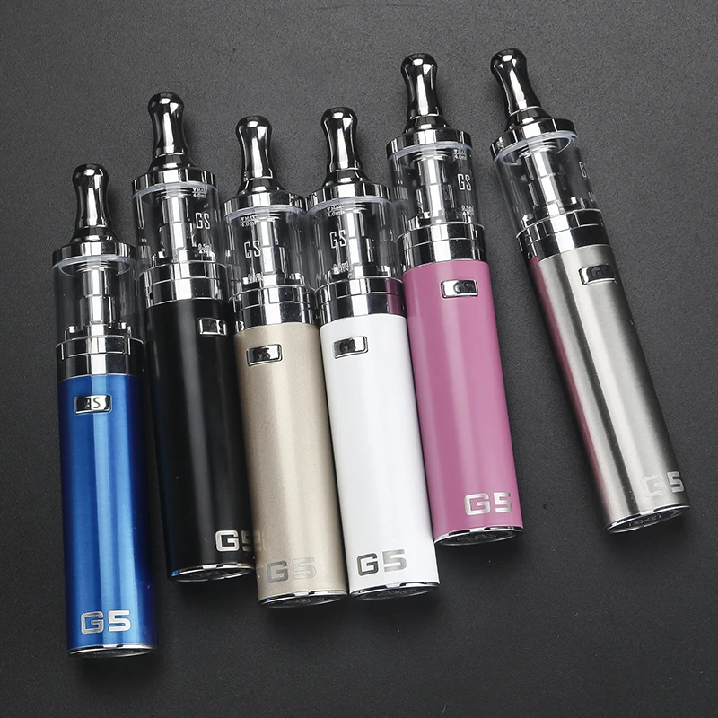 

Original GS G5 Vape Pen Starter Kit Electronic Cigarete with 2200mAh Battery 4ml Coil Glass Atomizer vs Five Pawns Tank Vapor