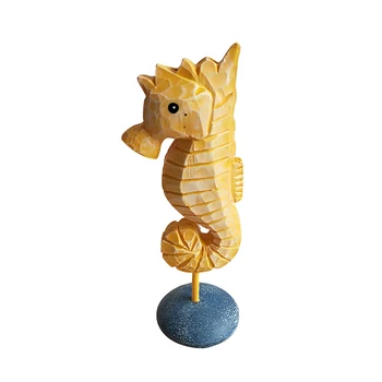 

MEDITERRANEAN STYLE SEAHORSE LIVING ROOM WINE CABINET HIPPOCAMPUS FIGURINE OCEAN THEME RESTAURANT DECORATION HOME DECOR