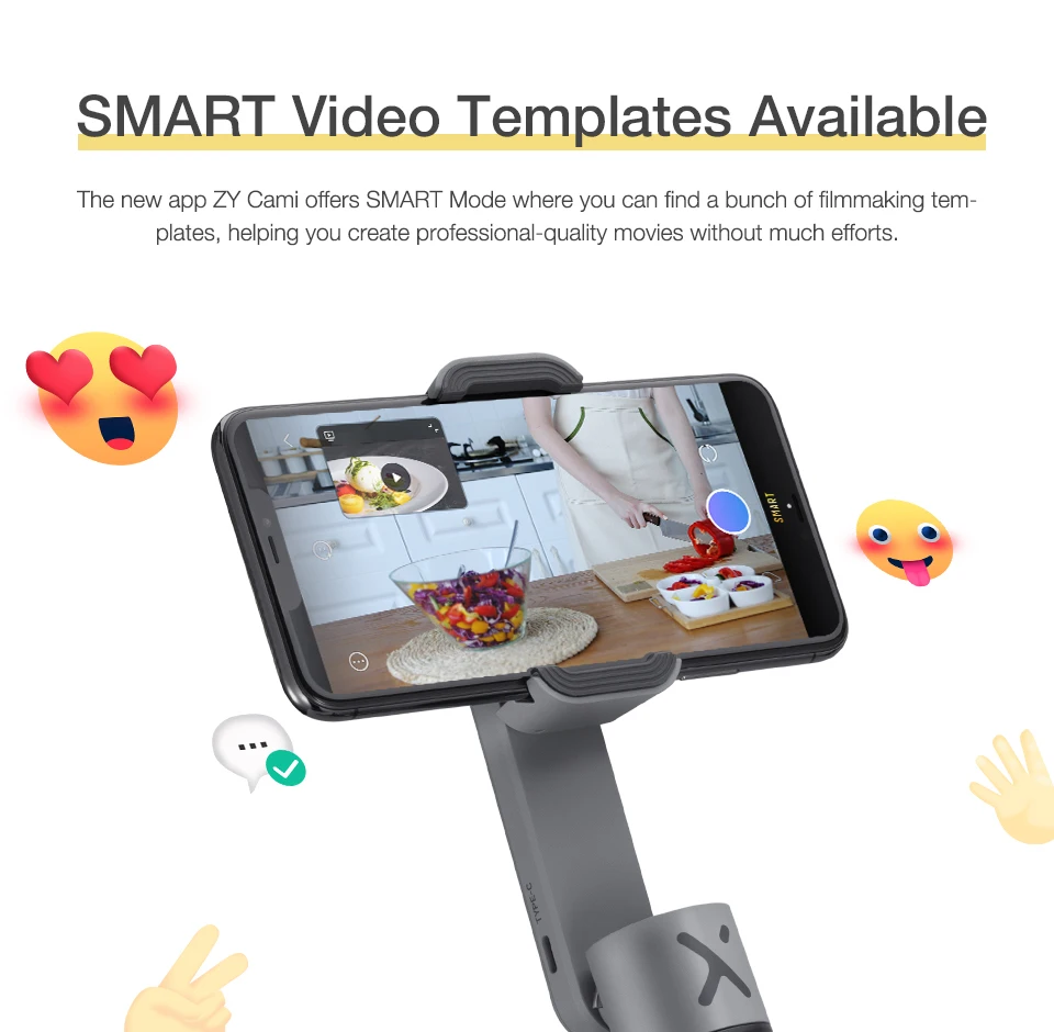Б/у открытая коробка ZHIYUN SMOOTH X Штатив для селфи смартфон Gimbal Bluetooth 2 осевой