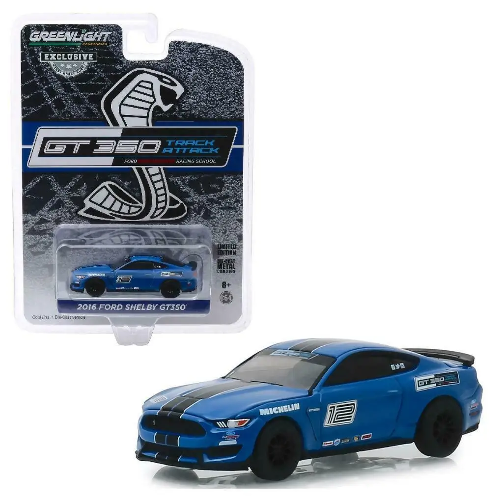 GL 1:64 2016 FORD MUSTANG SHELBY GT350 #12 модель автомобиля из сплава литой металл игрушки подарок