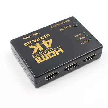 

4K 2K 1080P Switcher HDMI Switch Selector 3 1 Splitter Box Ultra HD for HDTV Xbox PS3 PS4 Multimedia