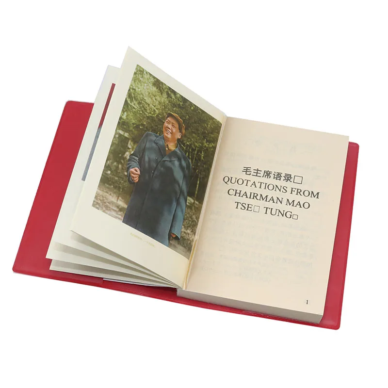 Las citas del presidente Mao Tse-Sung el Pequeño Libro Rojo libros chinos/en inglés para adultos