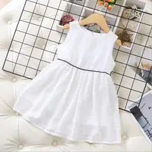 Свадебное платье для девочек; коллекция года; Летнее белое шифоновое платье в клетку для маленьких девочек; праздничный сарафан для детей 6, 8, 10, 12 лет;