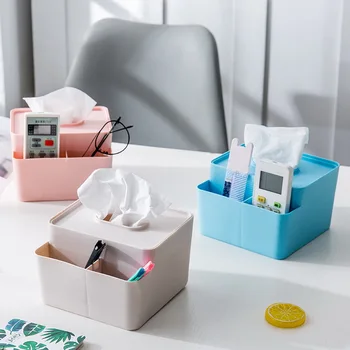 

Desktop Organizer Plastic Storage Box Desktop Jewelry Boxes Pen Holder Remote Control Container Organizer For Desktop