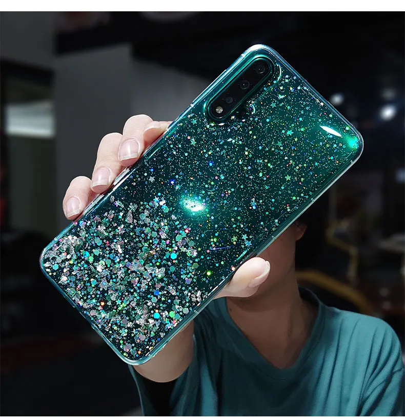 Чехол для huawei Nova 5 Nova 5i pro, антидетонационный глянцевый чехол для huawei honor 9x p30 pro, ТПУ, задняя крышка, романтический милый чехол