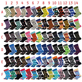 

10 Pairs A Lot Happy Socks Men Flowers Animals Foods Balls 170+ Colors Art Pattern Streetwear Hip Hop Skateboard Crew Meias