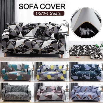 

1/2/3/4Seats Universal Modern Elastic Sofa Seat Covers Printed Sofa Protectors Living Room Washable Furniture Stretch Slipcovers