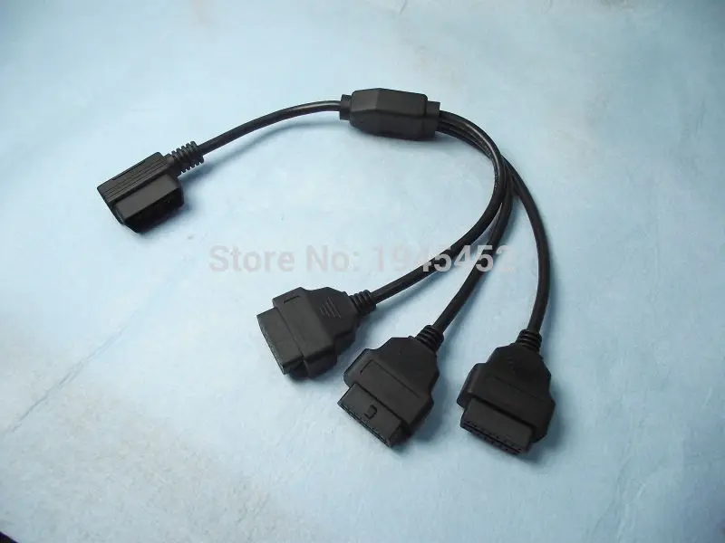 Кабель OBD II 16 Pin 2 сплиттер адаптер Удлинительный кабель папа три Женский Y разъем
