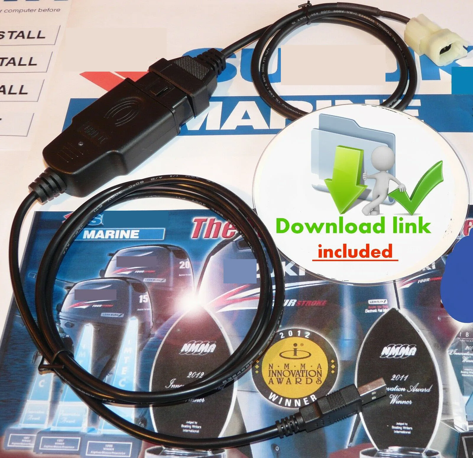 Revue Technique Moteur Suzuki Df 115 En Francais KIT de câble pour Diagnostic hors bord SUZUKI MARINE (plug & play) |  AliExpress