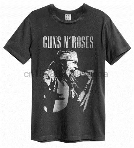 Officiel Guns N Roses-Axl Live Profile-Men 's amplifié Anthracite T-Shirt