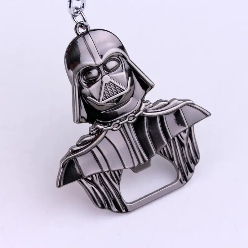 

Portable Alloy Beer Openers For Kitchen Tools Star Wars Darth Vader Metal High Quality Beer Bottle Opener Keychain Jewelry Toy