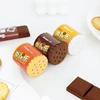 Multi Layer Tearable Eraser Chocolate Cookies Rubber Eraser for Pencils Creative Stationery Office School Student Supplies F642 3