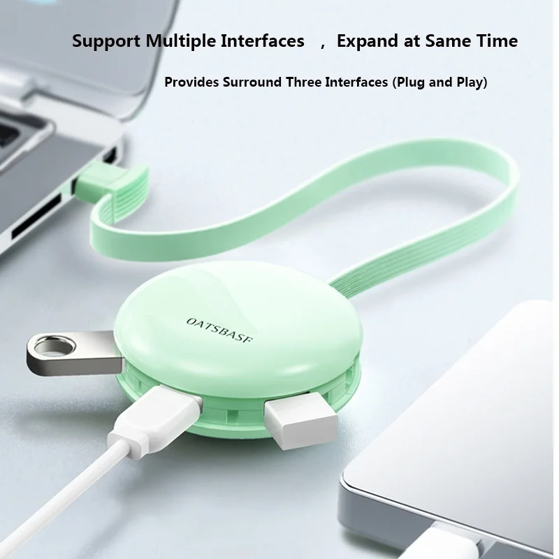 Usb 3 порта расширитель адаптер преобразования Usb C концентратор для телефона ноутбука зарядки многофункциональный тип-c 2 в 1 USB 2,0 концентратор