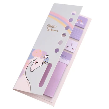 

Cute Unicorn N Times Memo Pad Sticky Notes Cartoon Bookmark Stationery Label Stickers School Supplie Notepad escolar
