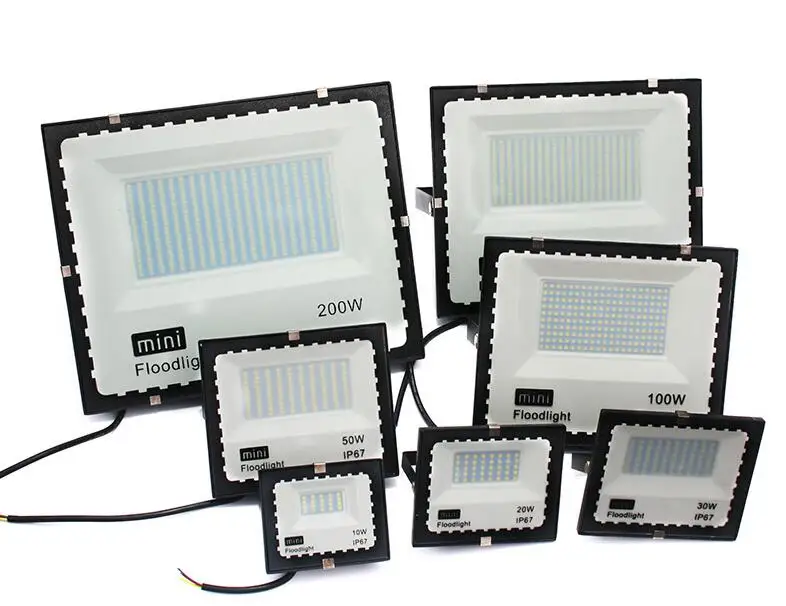 

[Seven Neon]Mini Led Flood Light 85-265V 200W Outdoor Floodlight Spotlight IP65 Waterproof LED Street Lamp Landscape Lighting