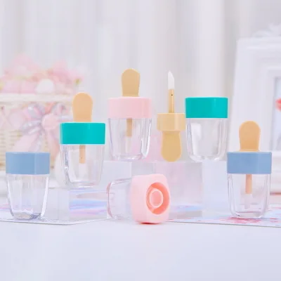 

10/30/50pcs Lip Gloss Bottle Lip Glaze Tube Empty Pink Ice Cream Lipgloss Tube Packaging Material Makeup DIY Lip Glaze