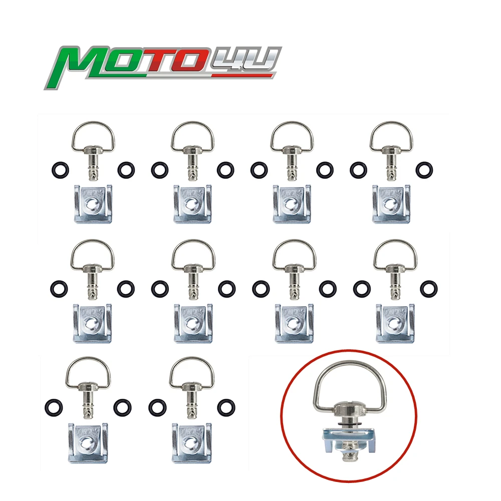 Alamor 137Pcs Carenado Perno Kit Sujetador Clip Tuerca Tornillo Para Sportbikes Motocicleta - Rojo