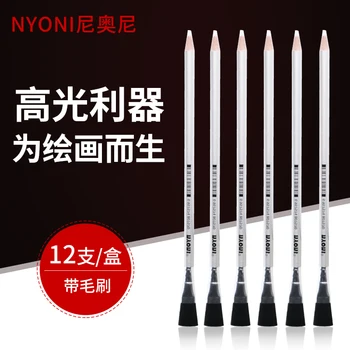 

NYONI Rubber Pen Eraser Pencil Pen Tip Rubber Type 6pcs/set High Precision Pencil Eraser For Manga Highlight Art Supplies12 sets
