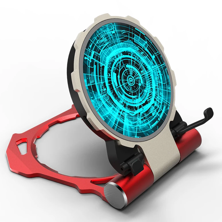  QI creative mini magic array iron man portable folding wireless charger mobile phone bracket fast c