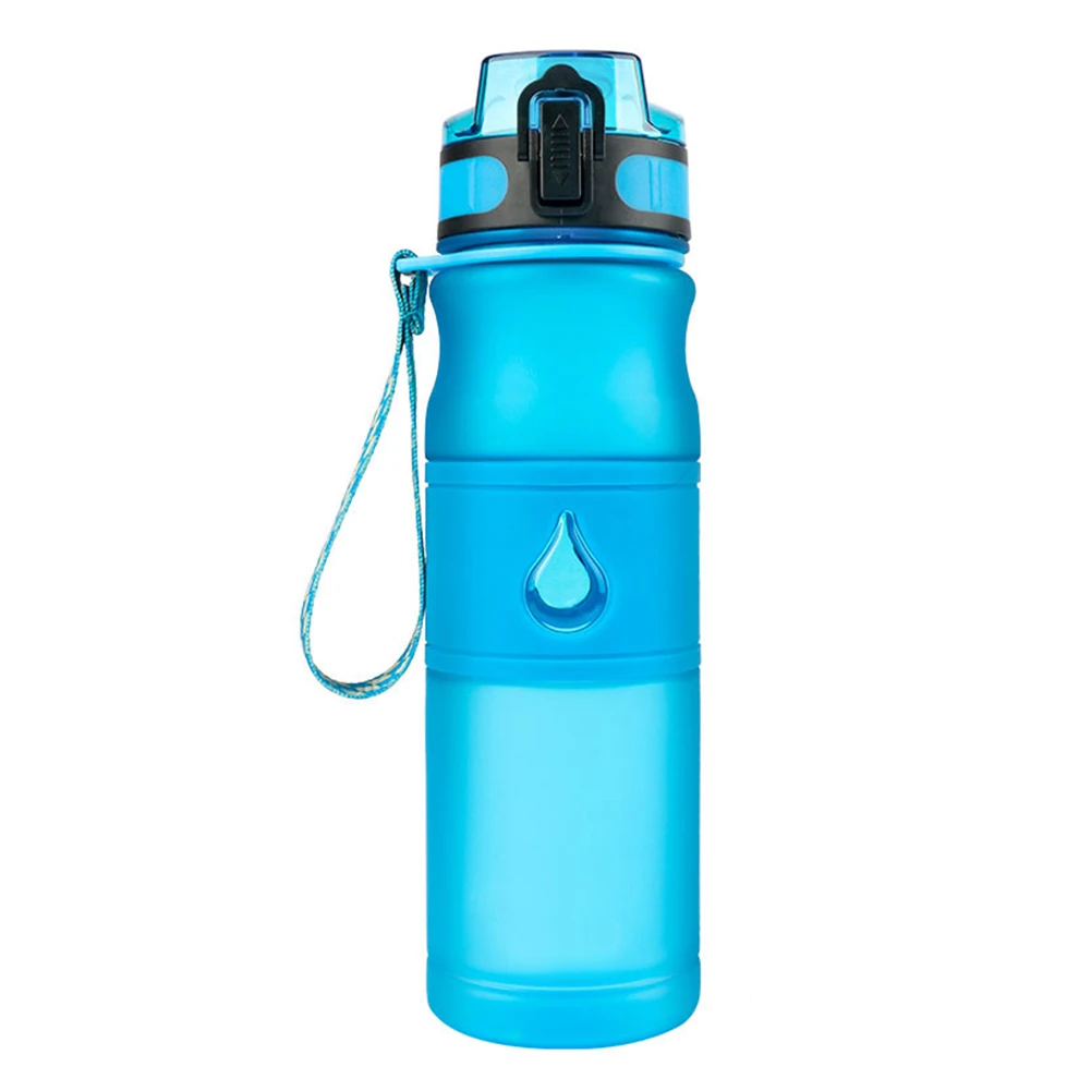 

600ml Outdoor Sports Water Bottle Odor Resistant Gym Jogging Cycling Anti-slip Leakproof Yoga With Filter Core Camping Frosted