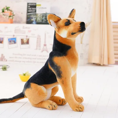 Plush Toy Stuffed Toy Simulation Stand & Sit Cartoon Dog German Shepherd Dog Super Realistic Dog Toy Kids Gift Photography Props