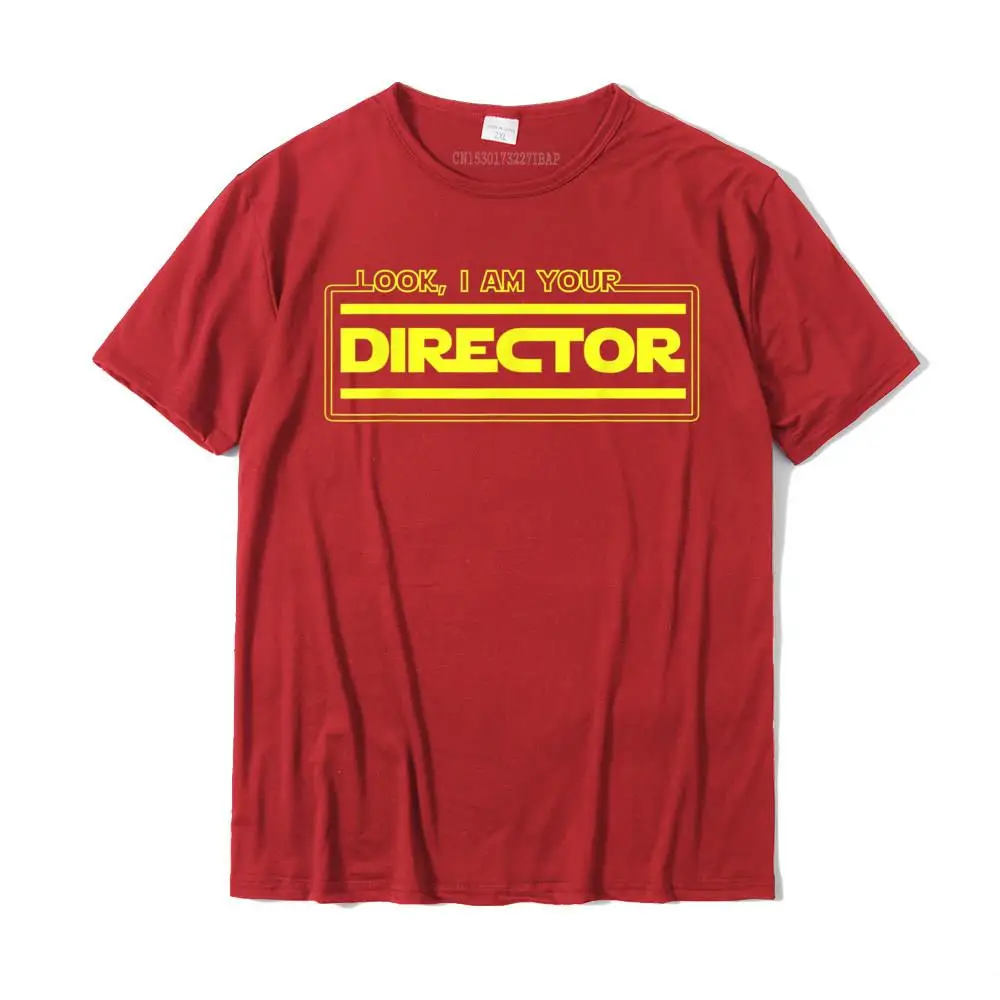 Casual Tshirts Latest O-Neck Leisure 100% Cotton Student T Shirt Group Short Sleeve T Shirt Free Shipping Look I Am Your Director T-Shirt - Funny Manager Parody Tee__MZ16720 red
