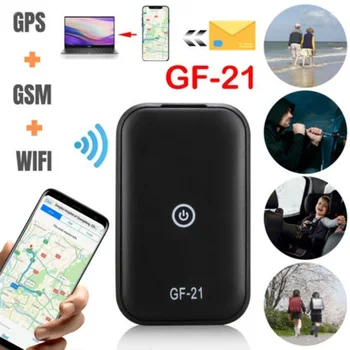 

GF21 Mini GPS Real Time Car Tracker Anti-Lost Device Voice Control Recording Locator High-definition Microphone WIFI+LBS+GPS Pos