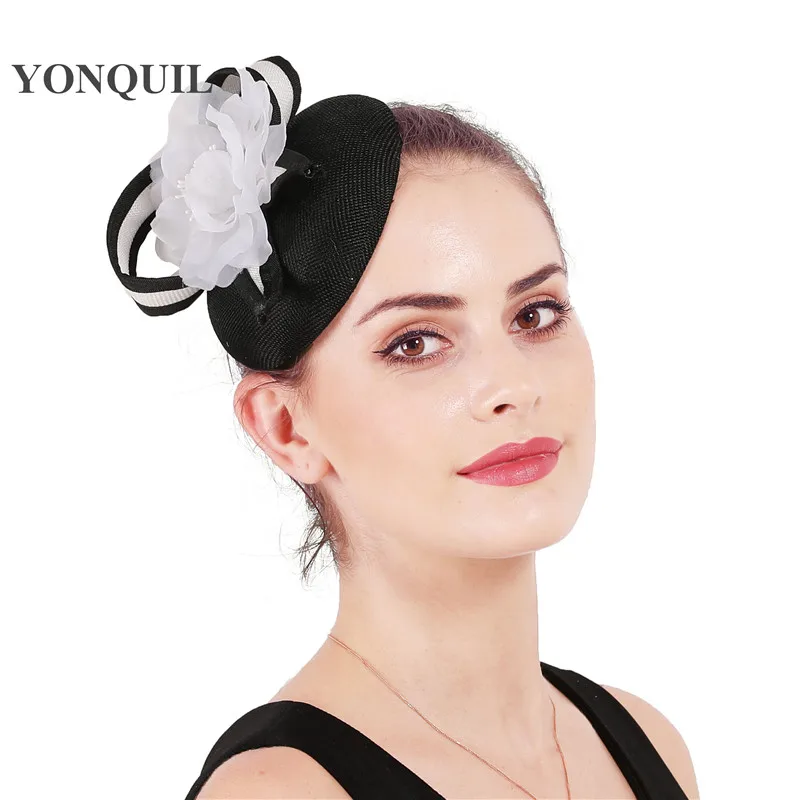 

Bride Gorgeous Women Wedding Fascinator Flower Hat Bridal Marry Headwear Nice Fashion Party Dinner Hair Accessories Headband