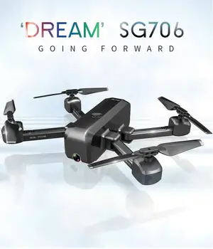 

SG706 RC Drone 4K 1080P Dual Camera Remote Control Drone Quadcopter 50x Zoom Optical Flow Folding Dreams Helicopter Outdoor Toy