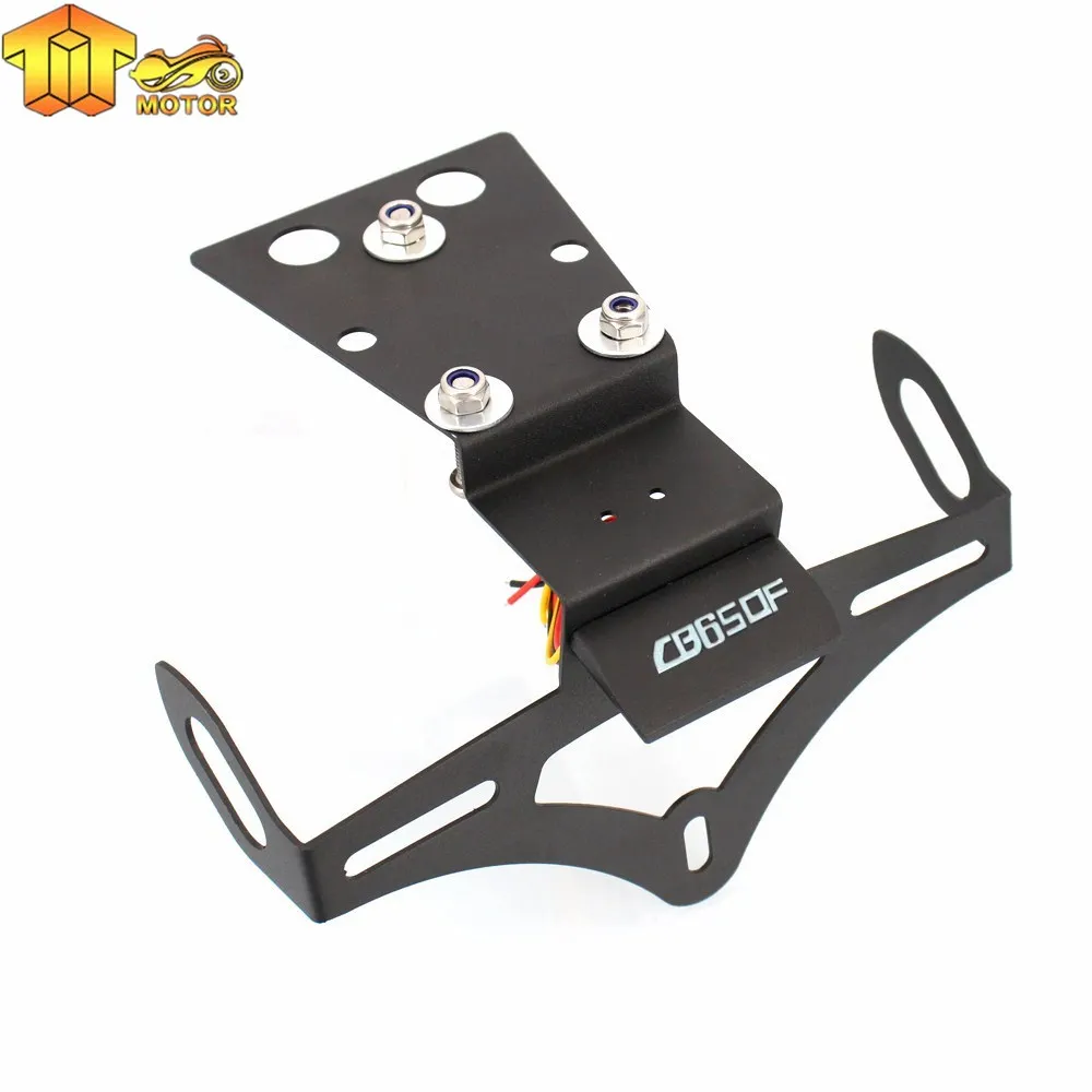 Motorcycle License Plate Holder Bracket Frame Tail Tidy Fender Eliminator For Honda CB650F CBR650F 2014 2015