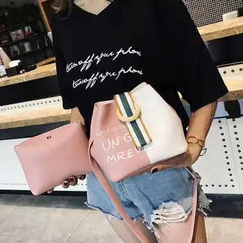 

Designer Brand Women Bucket Bag Luxury Women Handbag For Girls Korean Style Satchel Bags For Girls Pu Leather Women Shoulder Bag