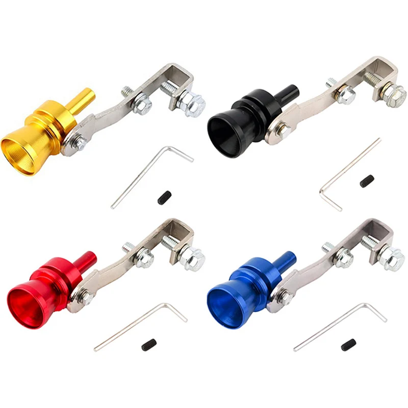 

New Universal Simulator Whistler Exhaust Fake Turbo Whistle Pipe Sound Muffler Blow Off Car Styling Tunning 5 Colors Size M
