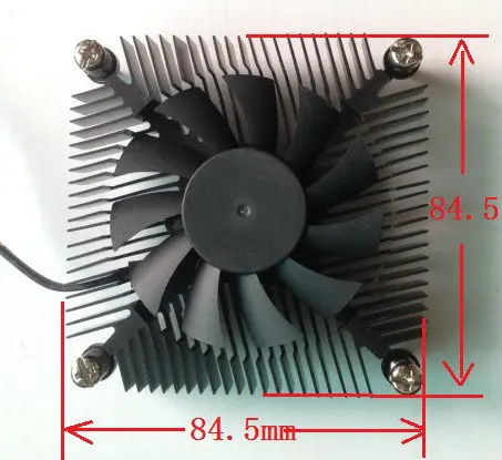 Процессор теплоотвод 16 мм толщина тонкий шарикоподшипник вентилятор 1155 1150 интерфейс тихий i3