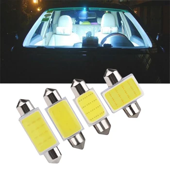 

10 PCS car universal 31 36 39 41 mm interior lighting luggage compartment lighting 12V COB double-tip For BMW Toyota Nissan Ford