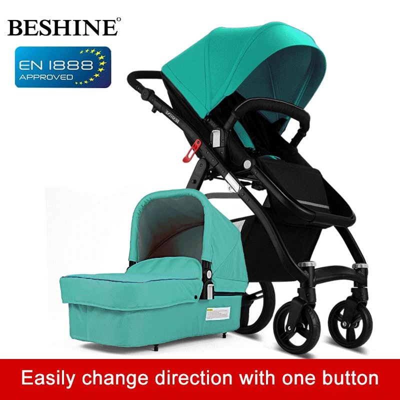 Four Wheels Baby Stroller 2 in 1 Light Folding Push Cart Portable Trolley Umbrella Pushchair Buggy Jogger Travel System For Kid