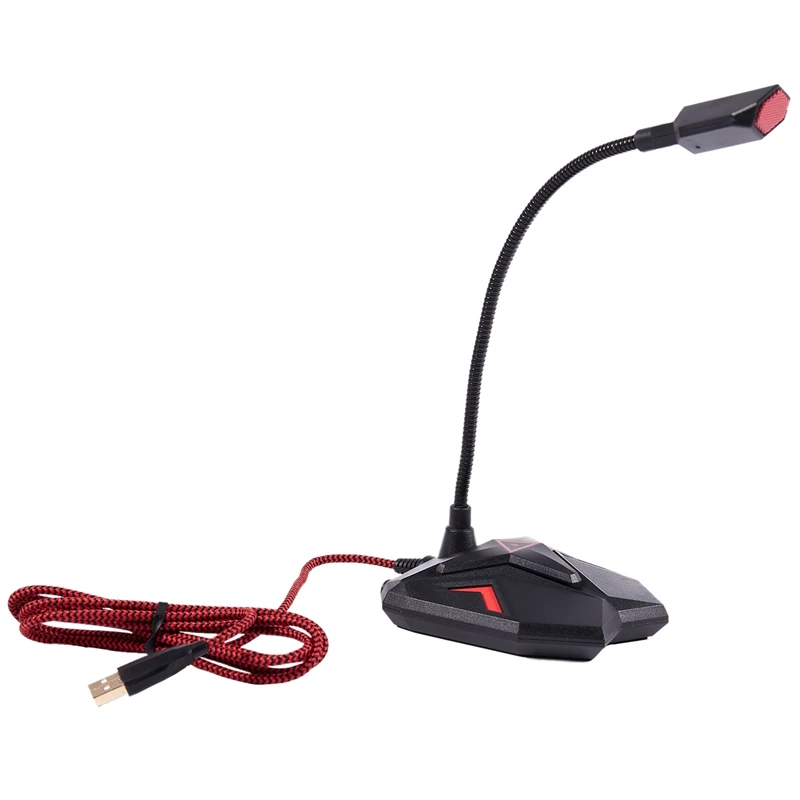 Профессиональный Usb игровой микрофон для компьютера, настольный конденсаторный микрофон для игры в реальном времени, вещания, Youtube, Facebook
