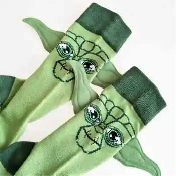 

Novelty Respected Jedi Master Socks Street Cosplay Cotton Comics Women The Force Awakens Socks Party Happy Sock