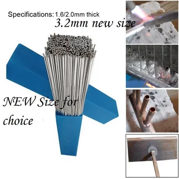 

1.6/2/3.2mm Low Temperature Wire Flux Cored No Bundle Storage Box 10/20/30/50PCs Need Solder Powder Aluminum Welding Brazing Rod