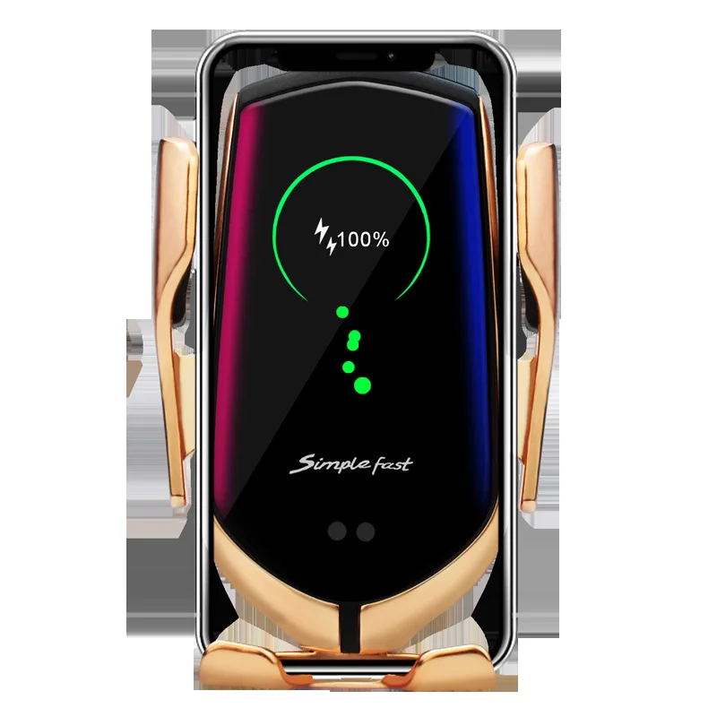 

Teng yun Car Mounted Apple Wireless Charger Universal Mobile Phone Stand Car Use Magic Clip R1 Intelligent Automatic Sensing Hol