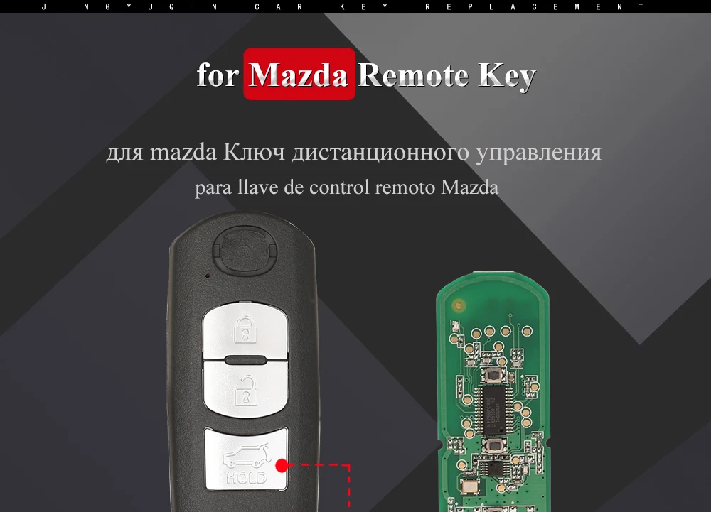 Chiave/Telecomando Per Mazda (sistema Mitsubishi) 6 3 Cx-4 Cx-5 Cx-7 Ske13e-01 - Smart Remote Fob 3 4 Pulsanti 433mhz 49 Chip Mazda - H8798da4116054056814722bb7aeb090cT