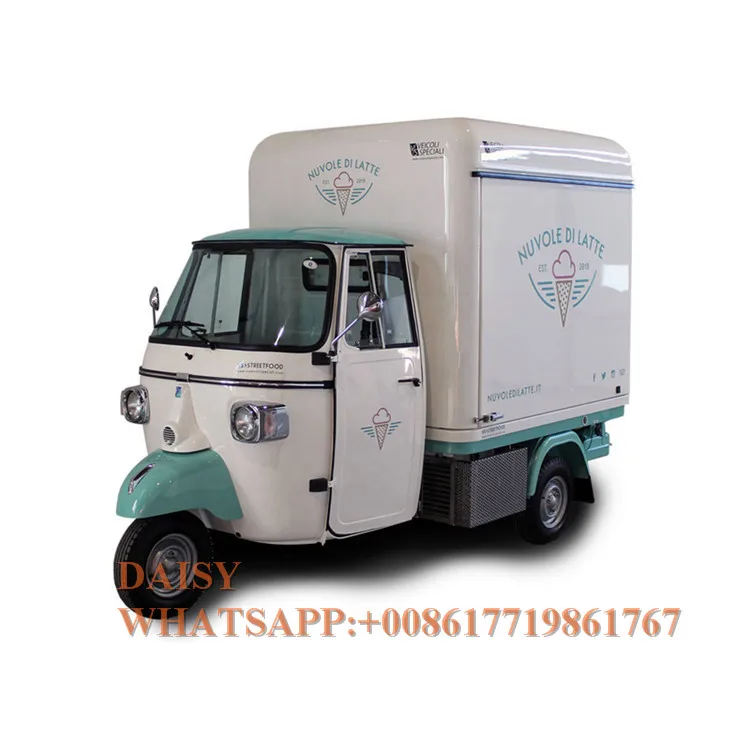 Электрический Piaggio Ape мобильный тук тележка Питание Грузовик для продажи