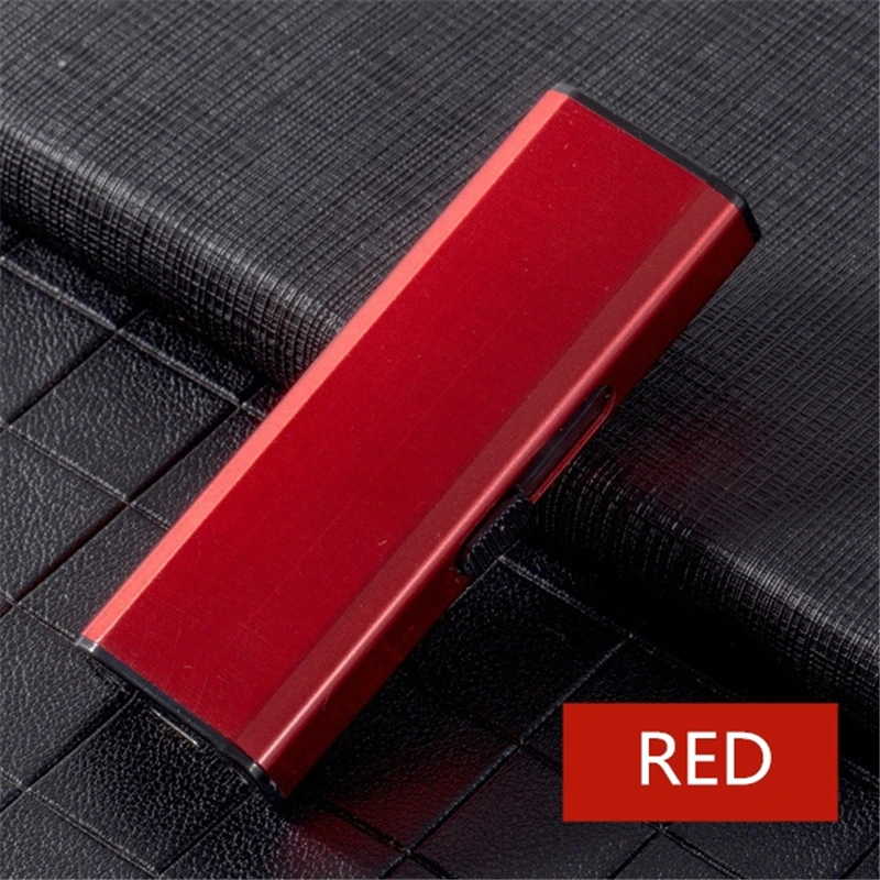 Red Roating ARC Зажигалка Мини маленькая Персонализированная ветрозащитная USB Электронная Зажигалка USB перезаряжаемая ветрозащитная вращающаяся зажигалка - Цвет: Red