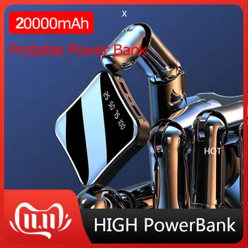 電源銀行30000mahタイプcマイクロusb大容量ledディスプレイポータブル外部バッテリー充電器iphone6 7 8 × 華為5グラム