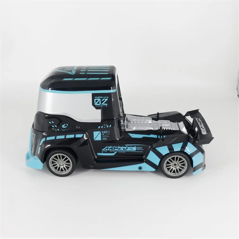 J801 1:10 High Speed RC Car Truck with Lighting 2.4G Remote Control Off-road Crawler Vehicle Model RTR Toy For Kids Gift-Blue J801 1:10 High Speed RC Car Truck with Lighting 2.4G Remote Control Off-road Crawler Vehicle Model RTR Toy For Kids Gift-Blue