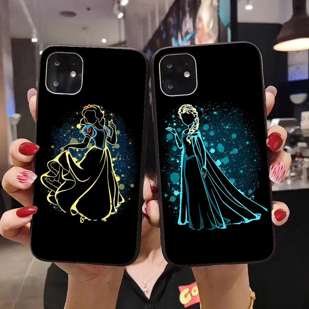 Cute cartoon Disneys snow White Mermaid princess stitch The lion king Case For iPhone11 Pro Max XS MAX XR 6S 7 8 Plus elves | Мобильные