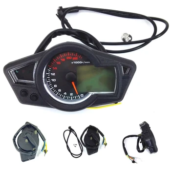 

22000RPM LCD Digital Outdoor Cycling Backlight Tachometer Gauge Easy Install Universal Motorcycle Accessories Multifunctional