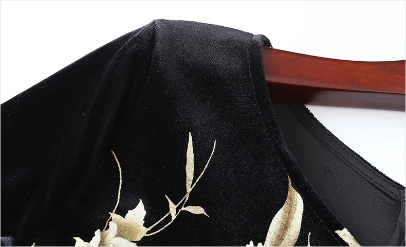 TESSCARA, женский осенний и зимний элегантный бархатный брючный костюм, женский винтажный комплект из двух предметов, цветочный дизайн, вечерние костюмы из двух предметов