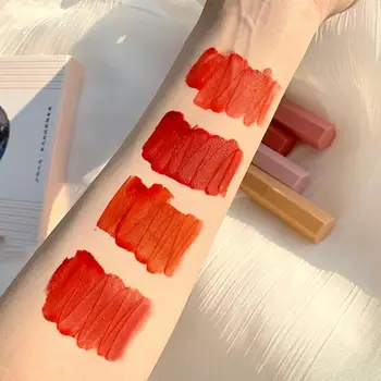 

4pcs/Set Matte Lipstick Makeup Wet Cherry Gloss Lip Gloss Lasting Moisturizing Non-stick Cup Lip Glaze Cosmetics TSLM1