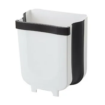

Hanging Trash Can Compact Garbage Bin Folded For Kitchen Home Cabinet Drawer Car Unique Folding Trash Bin